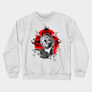 Jesus Christ Savior in Time of Trouble Crewneck Sweatshirt